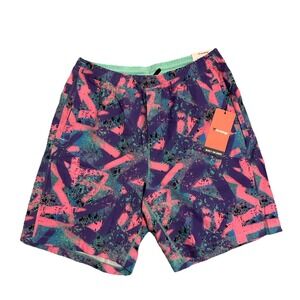 BIRDDOGS‎ Built In Liner Shorts XXL  9'' Inseam Boomstick Retro 80's Print #353